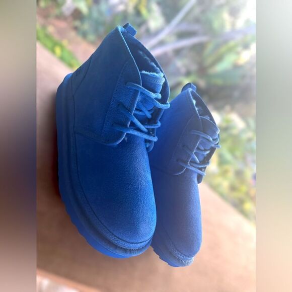 🔥🔥UGG NEUMEL SUEDE SHEARLING LINED CHUKKA ANKLE BOOTS MEN YOUTH 5 WOMEN  7 - Picture 10 of 16